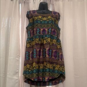 RVCA-Multicolor Sleeveless Dress